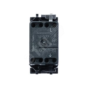 Мех-м 1-кл. 1-пол. выкл. с кл., 1-мод., серия Zenit, цв. шампань 5