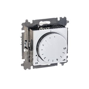 ABB Levit Белый / дымчатый чёрный Терморегулятор с поворотной ручкой 16А | 3292H-A00003 62W | 2CHH920003A6062 | ABB - фото 3