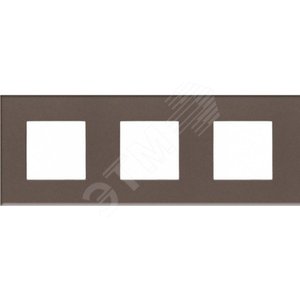 ABB Zenit Стекло Кофейное Рамка 3-я (2+2+2 мод) | N2273 CC  | 2CLA227300N3701 | ABB - ABB