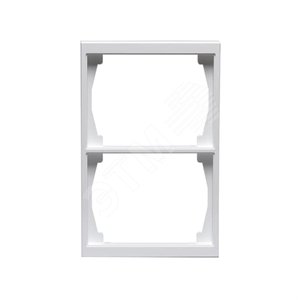 Рамка 2-постовая, 100мм серия Impressivo, белый | 1722F100-84  | 2TKA000329G1 | ABB - фото 2