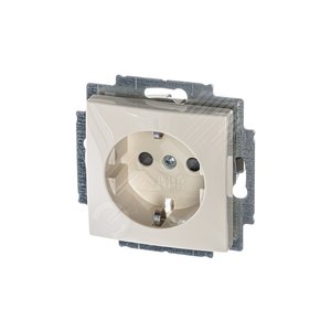 ABB Basic 55 Сл. кость Розетка с/з с защитными шторками | 2013-0-5279  | 2CKA002013A5279 | ABB - фото 2