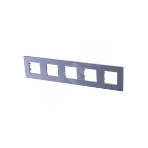 ABB Zenit Серебряный Рамка 5-постовая (2+2+2+2+2 мод) | N2275 PL | 2CLA227500N1301 | ABB - фото 2