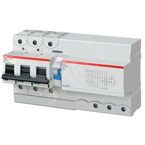 Выключатель автоматический дифференциальный DS803N 3п 125А D 30мА тип AP-R (11 мод) | 2CCB893004R0841 | ABB - фото 2