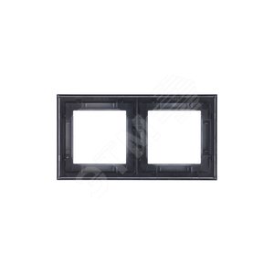 ABB Levit Сталь / дымчатый чёрный Рамка 2-ая | 3901H-A05020 69W | 2CHH015020A6069 | ABB - фото 3