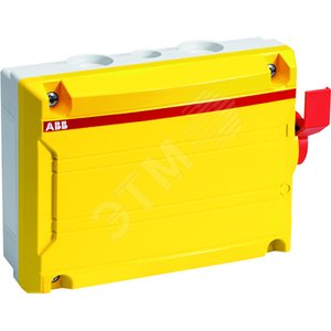 Выкл в боксе с доп. контактом 6р 16А IP65 BWS616Y TPN | 2CMA142425R1000 | ABB - фото 2