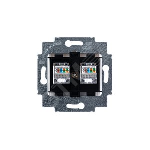 ABB Levit Жемчуг Розетка комп. 2-ая 2хRJ45 категория 5e | 5014H-A51018 68W | 2CHH295118A6068 | ABB - фото 4