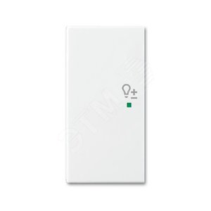 SRD-2-L-94 Клавиша двойная левая free@home, светорегулятор, Basic 55, цвет альпийский белый - ABB