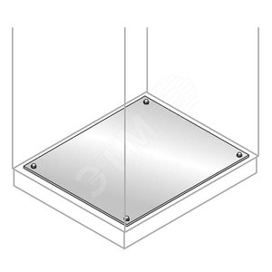 Панель нижняя фиксированная,нерж 800х600 | EF8062X | ABB - ABB