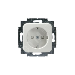 Розетка SCHUKO с заземлением, 16А / 250В, зажимные клеммы, серия Jussi, белый | 20EUCKS-212  | 2TKA000684G1 | ABB 2