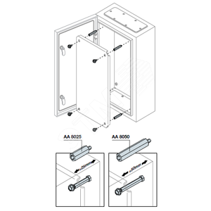 Проставки для платы L=25мм (1упак=12шт) | AA8025 | ABB 2