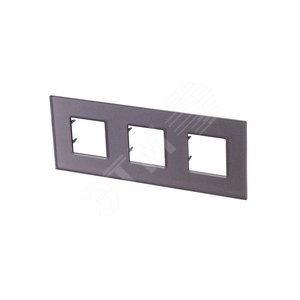 Zenit Рамка 3 постовая, 2 модульная, стекло Брызги шампанского 2