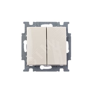 ABB Basic 55 Сл. кость Выключатель 2-х клавишный | 1012-0-2148 | 2CKA001012A2148 | ABB - фото 5