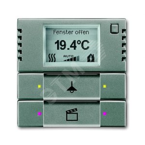6128/28-803-500 Терморегулятор KNX с дисплеем и сенсором, 2/4-клавишный, метеор | 6134-0-0336 | 2CKA006134A0336 | ABB - фото 2