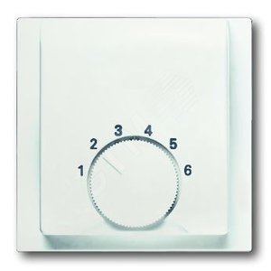 Плата центр. (накладка) для мех. терморегулятора (термостата) 1094 U, 1097 U, серия impuls, цвет белый бархат | 1710-0-3922 | 2CKA001710A3922 | ABB 2