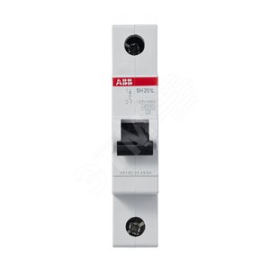 Выключатель автоматический  однополюсный SH201L 20А C 4,5кА (SH201L C20) | 2CDS241001R0204 | ABB - фото 5