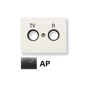 накладка TV/R розетки  Olas перламутровый металлик - ABB
