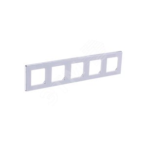 ABB Levit Белый / дымчатый чёрный Рамка 5-ая | 3901H-A05050 62W | 2CHH015050A6062 | ABB - фото 4