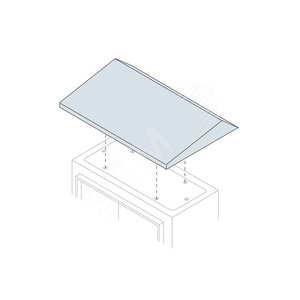 Крыша антидождевая для шкафов SR 600х250мм ШхГ | 9CNBSRR625K | ABB