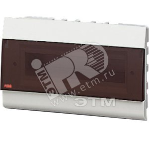 Щит распределительный встраиваемый ЩРв-П-12 IP40 180х300х90 пластиковый белый прозрачная дверь ESTETICA - ABB