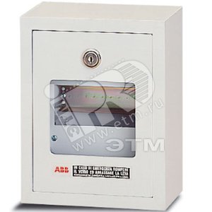 LIVORNO бокс авар.настенный 170х210х110мм ШхВхГ с платой серый - ABB