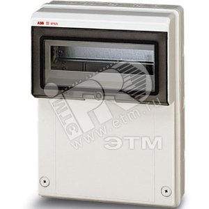 Щит распределительный навесной ЩРн-П-12 370x275x140 пластиковый IP65 серый - ABB
