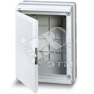 Щит распределительный навесной ЩРн-П 370х275х140 пластиковый непрозрачная дверь IP65 серый Europa