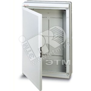 Щит распределительный навесной ЩРн-П 380х570х140 пластиковый непрозрачная дверь IP65 серый Europa