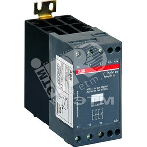 Контактор трехфазный полупроводниковый R300.20 3x20A (AC51) Uраб=40-660В АС Uпит=4.5-32B DC - ABB