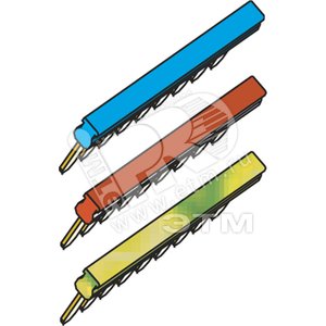 Перемычка PC52.10 10 полюсов красная для ADO - ABB