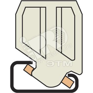Фиксатор торцевой BAR для рейки DIN1 - ABB