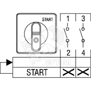 Переключатель кулачковый стоповый (0R-Stop) 10А OMSE2PB - ABB