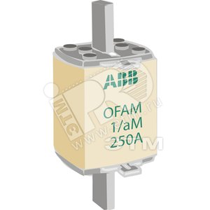 Предохранитель OFAM1аМ 250А тип аМ габарит 1 до 690В - ABB