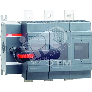 Рубильник OS800D12 до 800А 3-полюсный, (предохранитель 3 (нет в комплекте)) без ручки управления | 1SCA022825R5260 | ABB