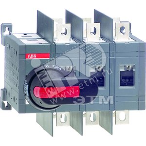 Реверсивный рубильник OT160E03WC до 160А 3-полюсный (без ручки у правления) с увеличенными межфазными расстояниями | 1SCA022767R8950 | ABB