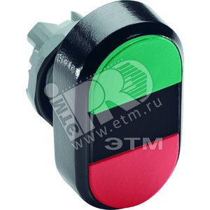 Кнопка двойная MPD4-11B (зеленая/красная) непрозра