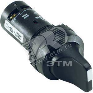 Переключ.C3SS110B-11 черн.3х поз.c фикс. - ABB