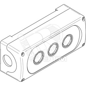 Кнопочный пост пластик. MEP3-0 3 места | 1SFA611813R1000 | ABB