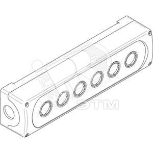 Корпус кнопочного поста MEP6-0 на 6 элементов пластиковый | 1SFA611816R1000 | ABB - ABB