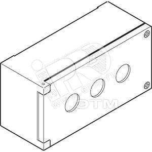 Корпус кнопочного поста KEM3-0 на 3 элемента металлический | SK616703-AA | ABB