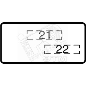 Шильдик MA6-1073 с текстом Off/On (1SFA611930R1073) - ABB