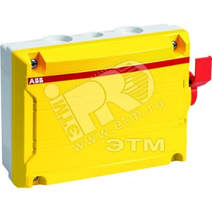 Выключатель в боксе 6р 25А IP65 BWS625 Y TPN с дополнительным контактом - ABB