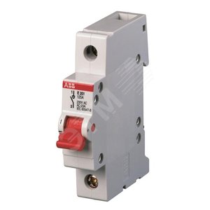Рубильник 1пол. E201g 100A рычаг сер. | 2CDE281001R1100 | ABB - фото 2
