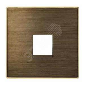 Накладка для телекоммуникационных розеток типа 8117... и/или 8118..., серия SKY, цвет античная латунь (8517 OE) 2