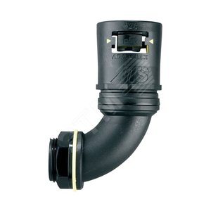 Фитинг AT, 90°, нейлон, черный/желтый, резьба PF050, d21, AT21/PF050/C90/BLY, 10 шт. (AT21/PF050/C90/BLY) - фото 2