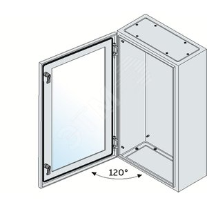 Корпус шкафа SR2 (дверь со стеклом) 800х600х250мм ВхШхГ | SRN8625VK | ABB 2