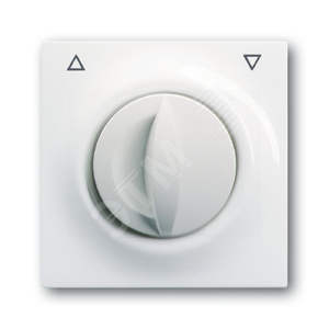 Плата центральная с поворотной ручкой,, для механизма выключателя жалюзи , серия impuls, цвет альпийский белый | 1753-0-4864 | 2CKA001753A4864 | ABB 2