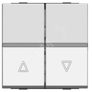 ABB Zenit Шампань Выключатель жалюзийный с фиксацией (2мод) | N2244.1 CV  | 2CLA224410N1901 | ABB - фото 2