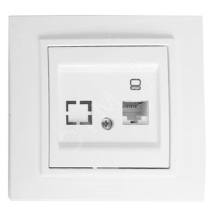 Zena бел. розетка комп.(CAT6+гнездо)