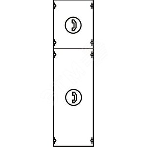 Панель для установки телекоммуникационного оборудования (5 монтажных профилей)
