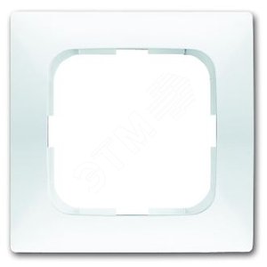 Рамка 1-постовая, серия spring, цвет альпийский белый | 1725-0-1542 | 2CKA001725A1542 | ABB 2